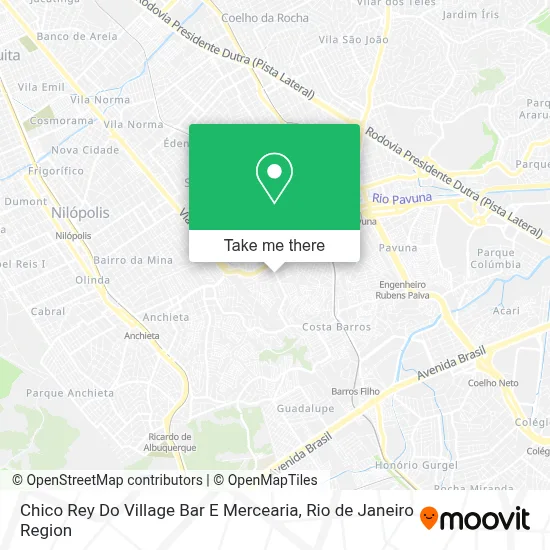 Chico Rey Do Village Bar E Mercearia map