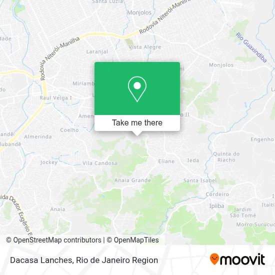 Dacasa Lanches map