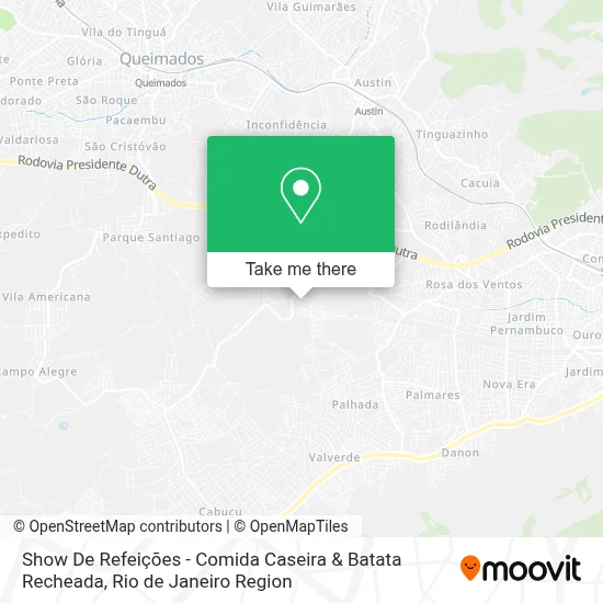Show De Refeições - Comida Caseira & Batata Recheada map