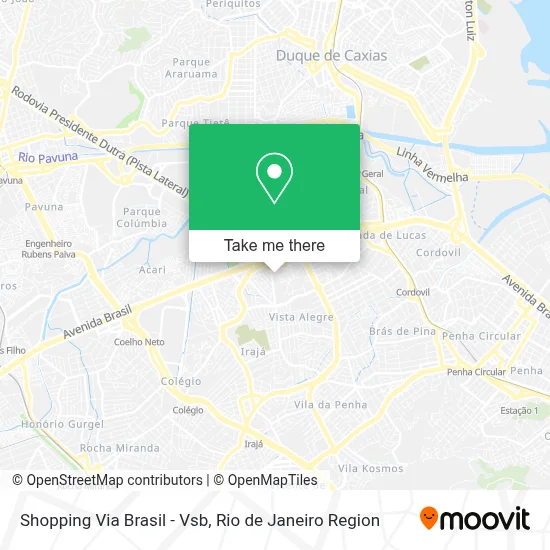 Shopping Via Brasil - Vsb map