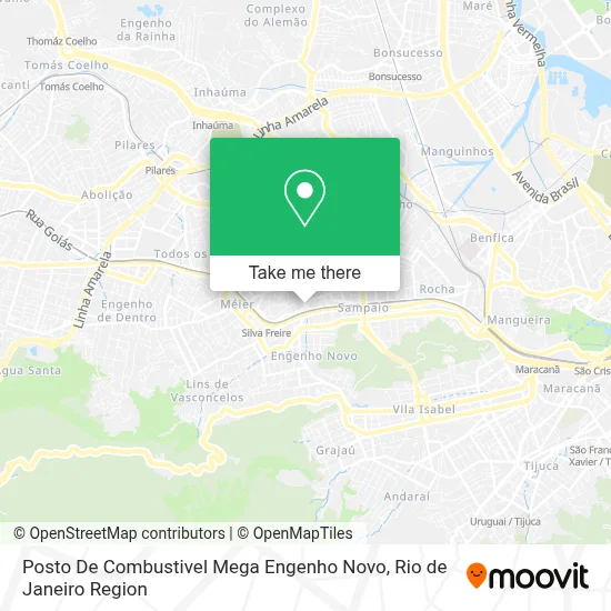 Posto De Combustivel Mega Engenho Novo map