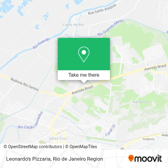 Leonardo's Pizzaria map