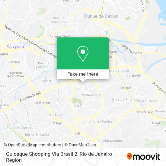 Quiosque Shooping Via Brasil 2 map