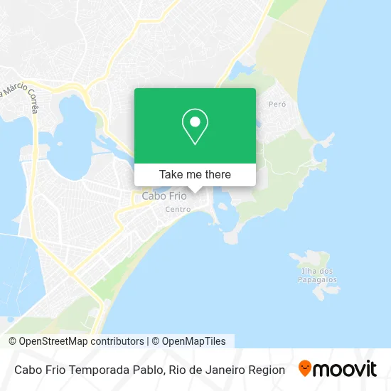 Cabo Frio Temporada Pablo map