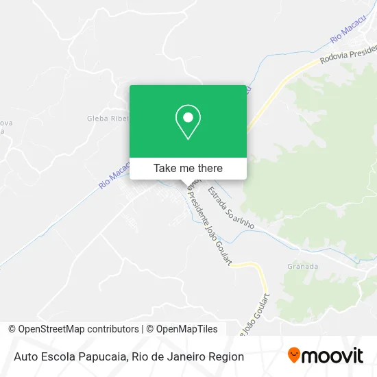 Auto Escola Papucaia map