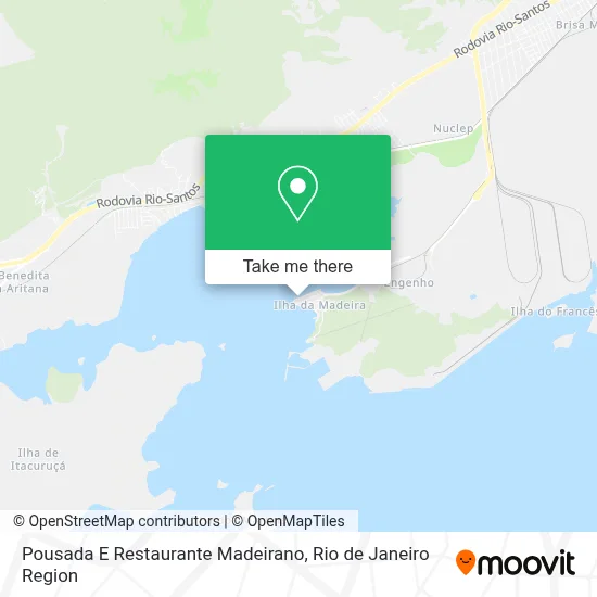 Pousada E Restaurante Madeirano map