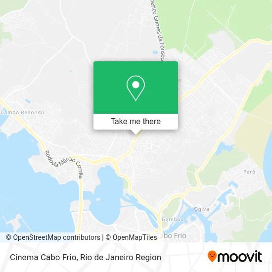 Cinema Cabo Frio map