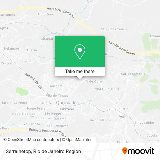 Serralhetop map