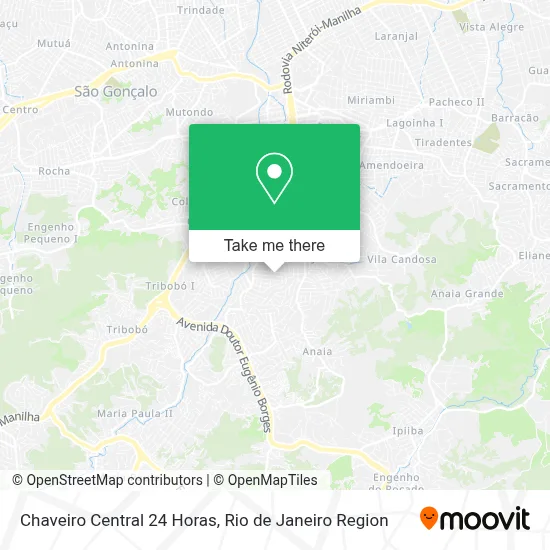 Chaveiro Central 24 Horas map