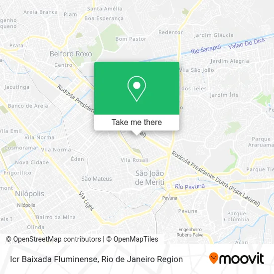 Icr Baixada Fluminense map