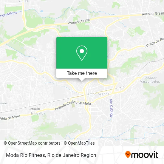 Moda Rio Fitness map