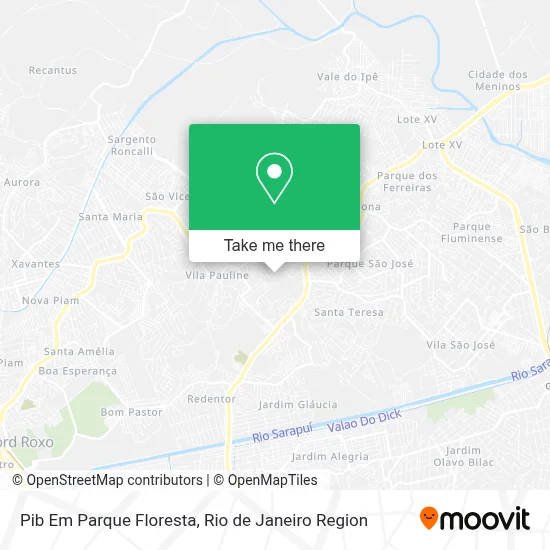 Pib Em Parque Floresta map