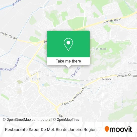 Restaurante Sabor De Mel map
