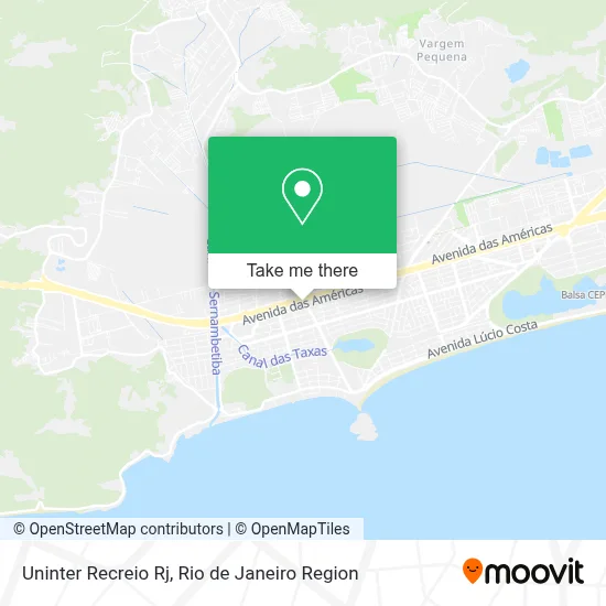 Uninter Recreio Rj map