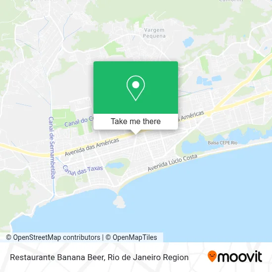 Restaurante Banana Beer map