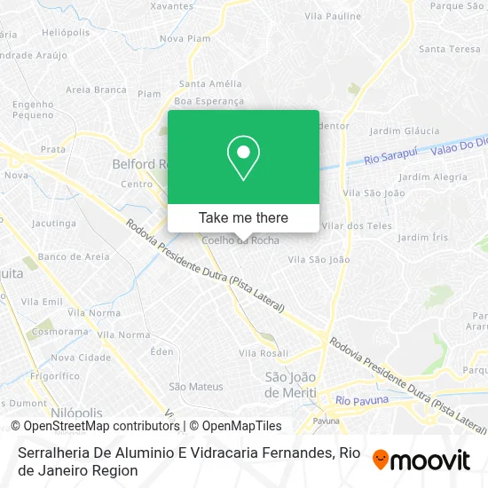 Serralheria De Aluminio E Vidracaria Fernandes map