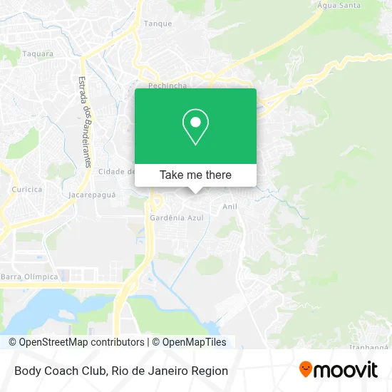 Body Coach Club map