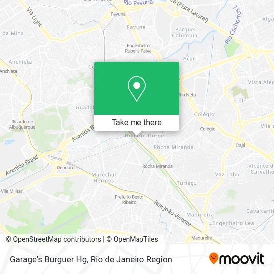 Garage's Burguer Hg map