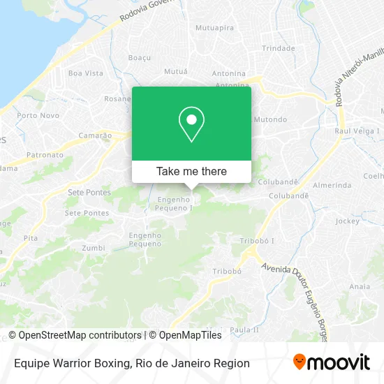 Equipe Warrior Boxing map