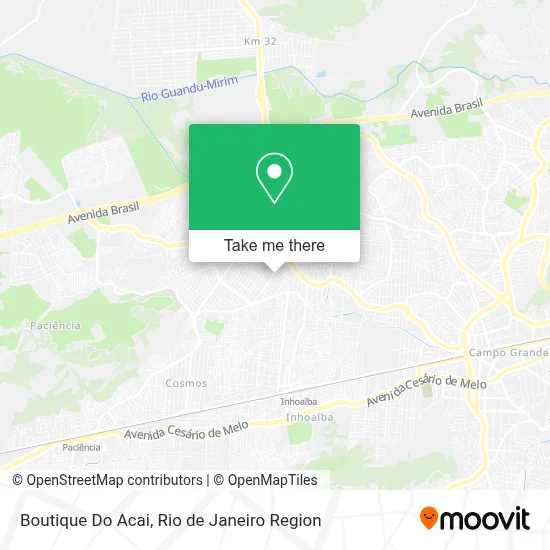Boutique Do Acai map