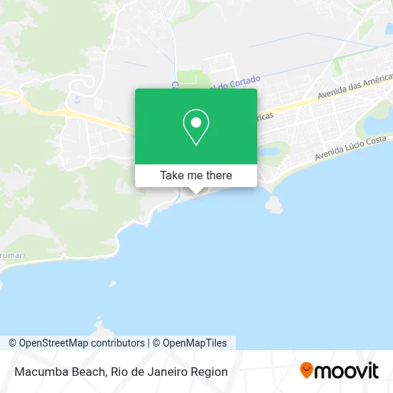 Macumba Beach map