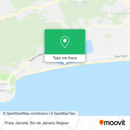 Praia Jaconé map