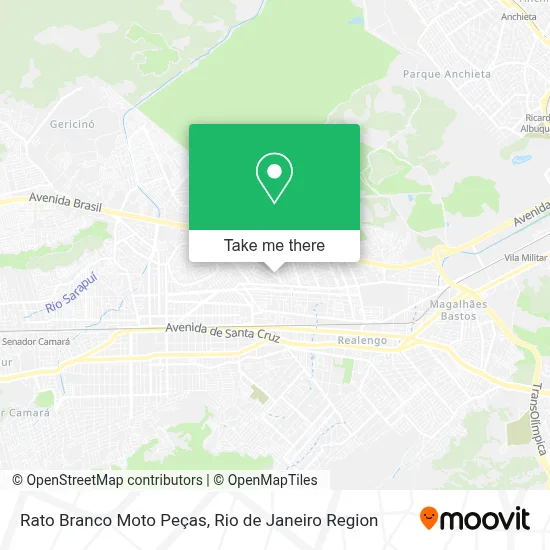 Rato Branco Moto Peças map
