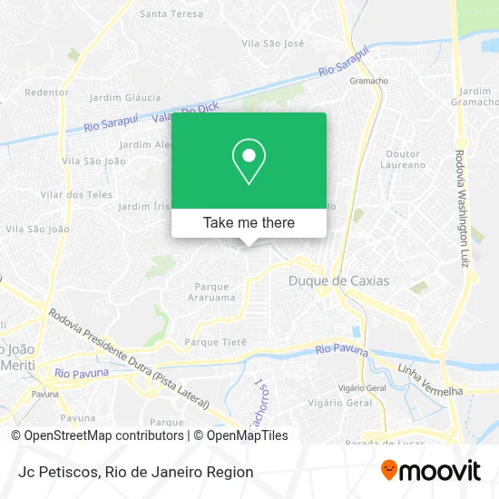 Jc Petiscos map