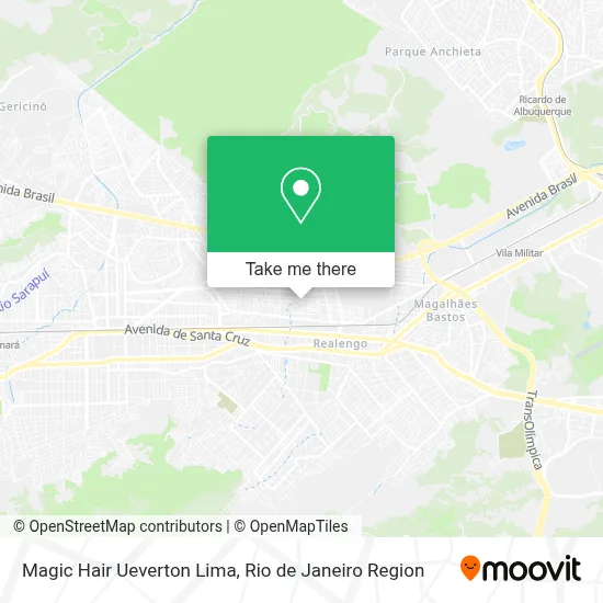 Magic Hair Ueverton Lima map