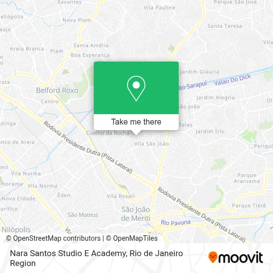 Nara Santos Studio E Academy map