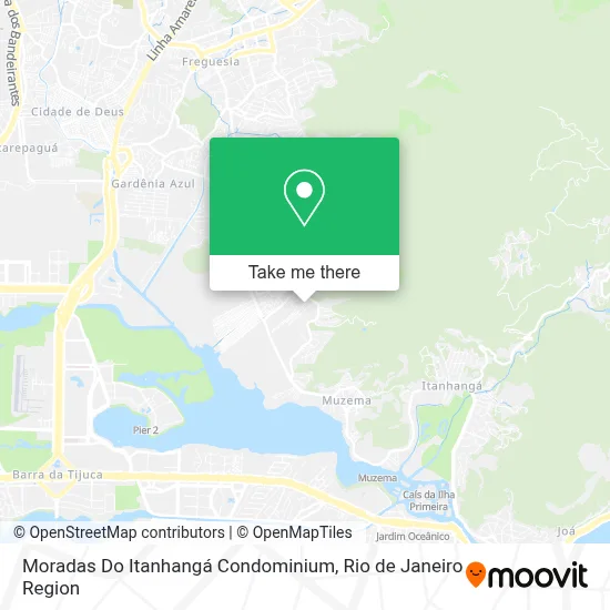 Moradas Do Itanhangá Condominium map