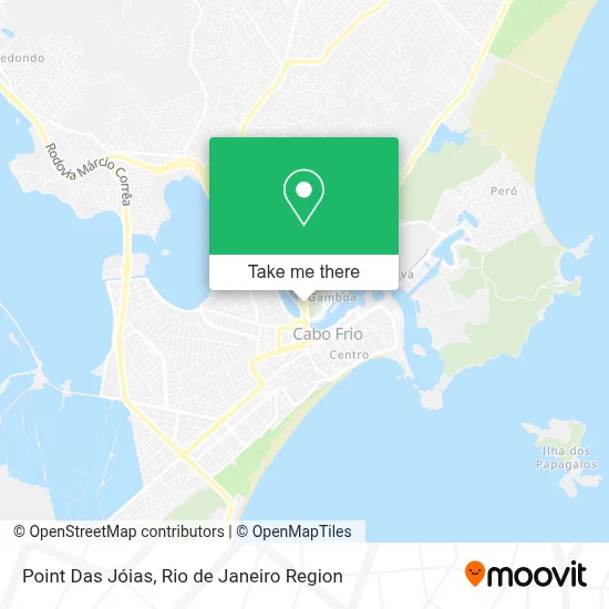 Point Das Jóias map
