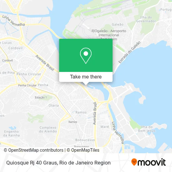 Quiosque Rj 40 Graus map