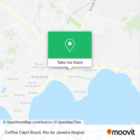 Coffee Capri Brazil map