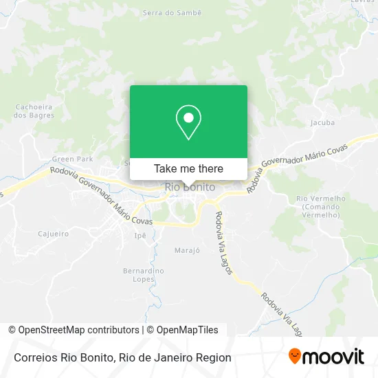 Correios Rio Bonito map