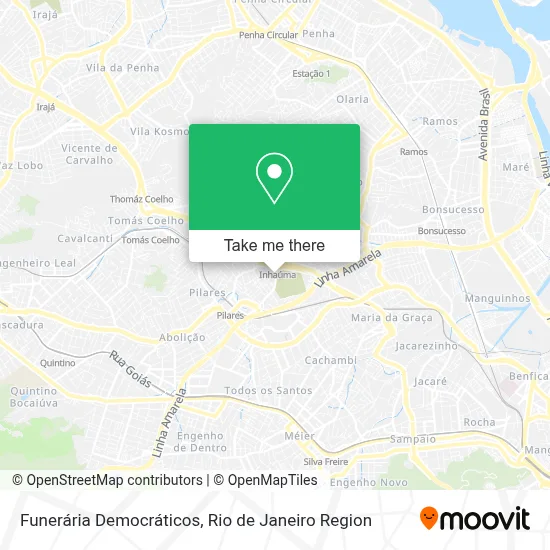 Funerária Democráticos map