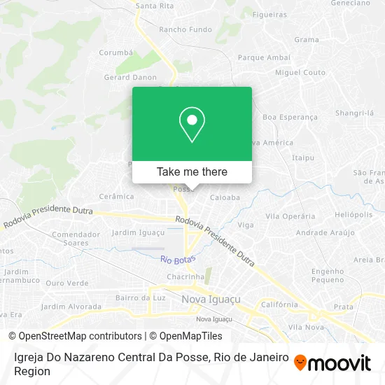 Igreja Do Nazareno Central Da Posse map