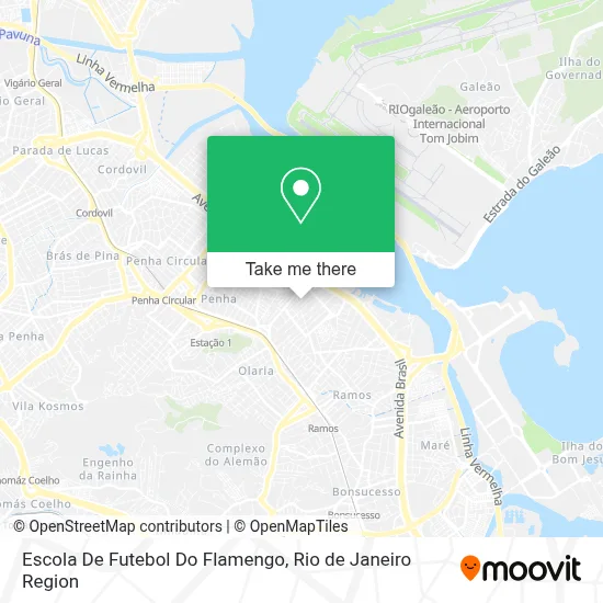 Escola De Futebol Do Flamengo map