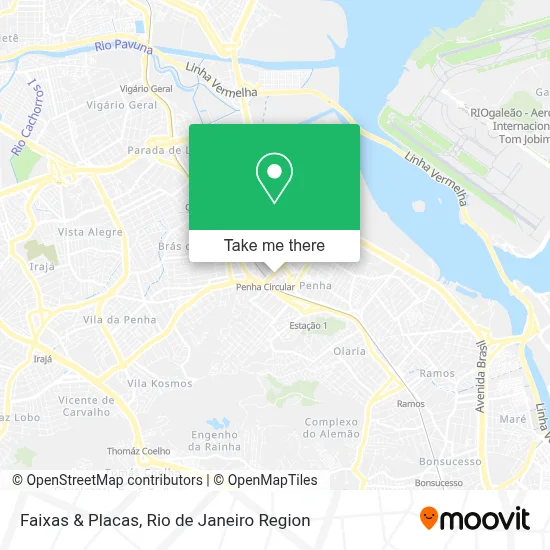 Faixas & Placas map