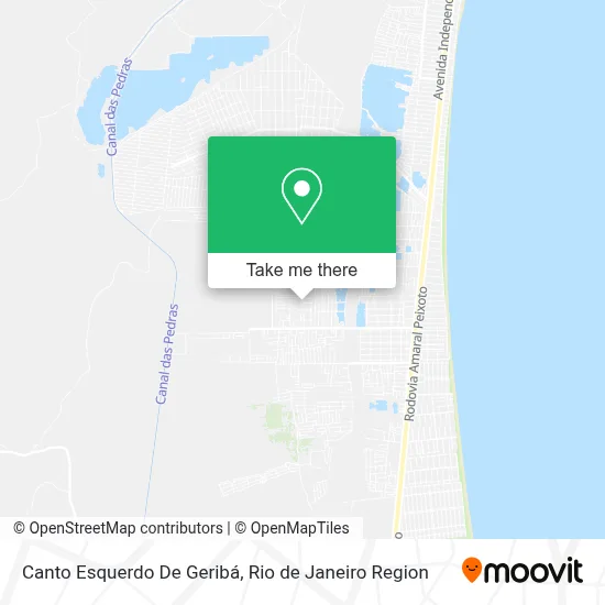 Canto Esquerdo De Geribá map