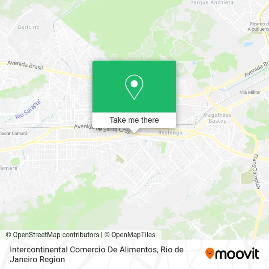 Intercontinental Comercio De Alimentos map
