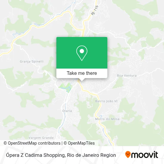Ópera Z Cadima Shopping map
