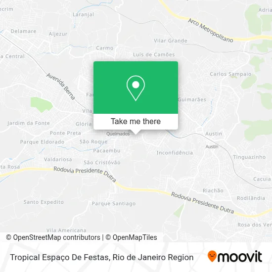 Tropical Espaço De Festas map