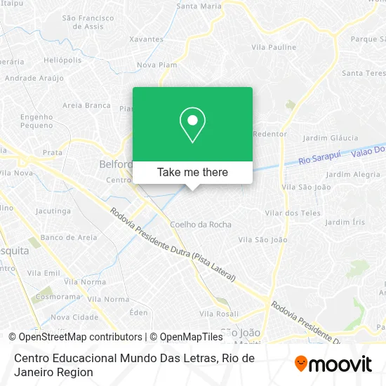 Centro Educacional Mundo Das Letras map