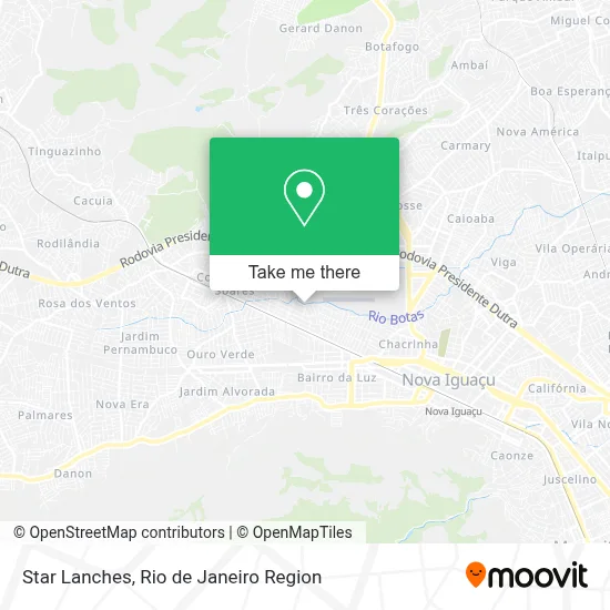Star Lanches map