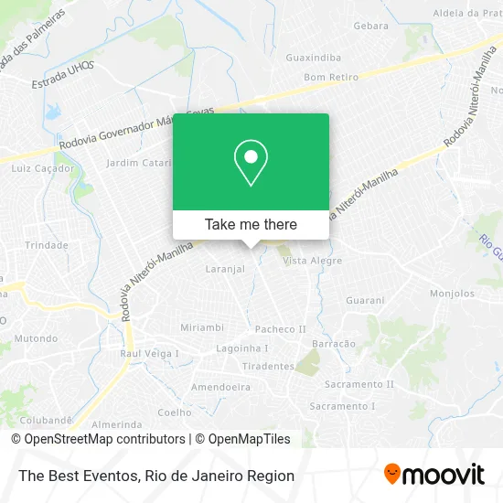 The Best Eventos map