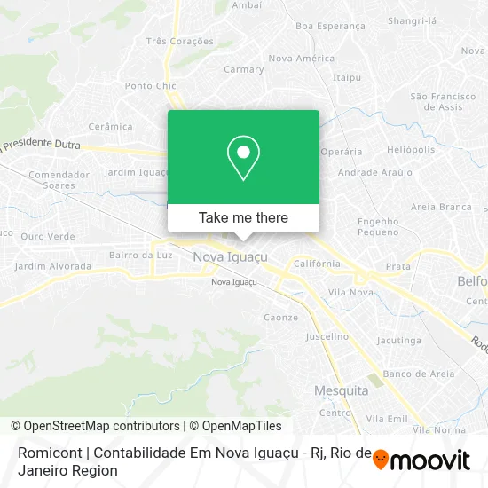 Romicont | Contabilidade Em Nova Iguaçu - Rj map