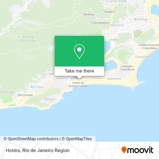 Hotéis map