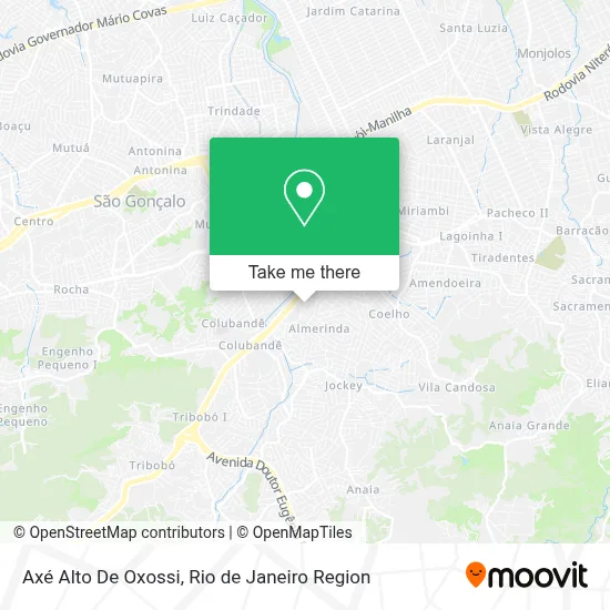 Axé Alto De Oxossi map