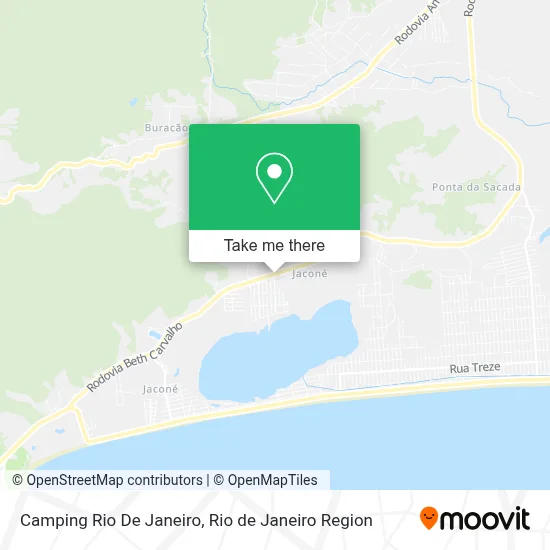 Camping Rio De Janeiro map